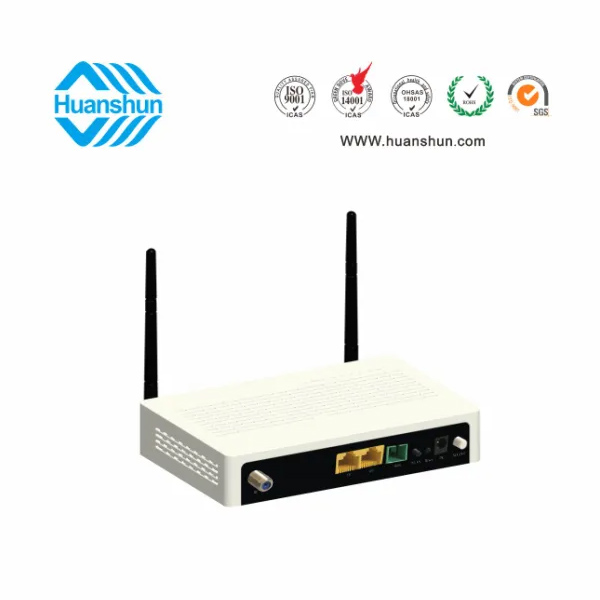 HSOS111762GNW FTTH 終端（XPON ONU WIFI，WDM CATV）（GE+FE+2*2WIFI+WDM+CATV NE)